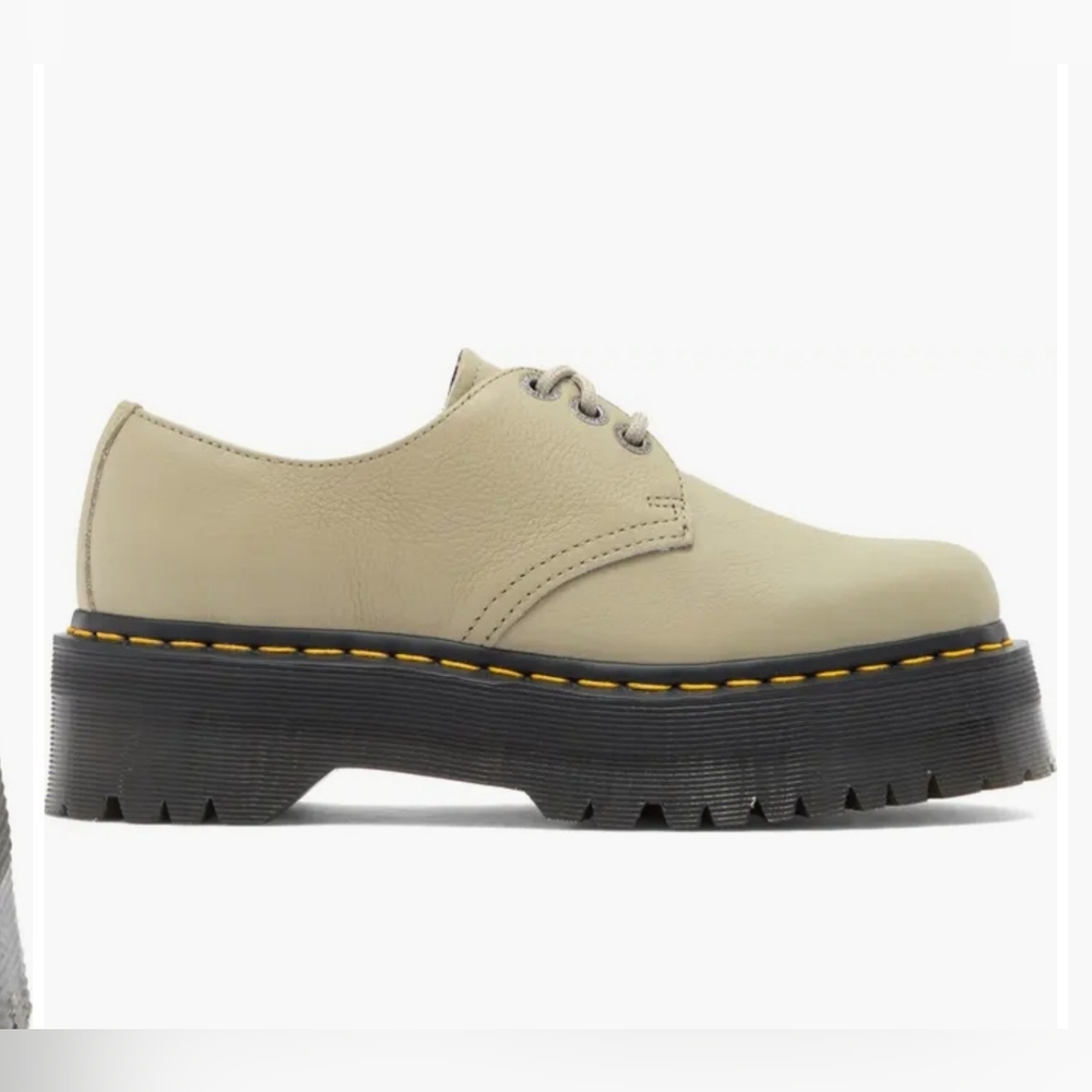 Dr. Martens Platforms1461 Quad II Platform Derby In Warmed Stone Unisex - Picture 5 of 16